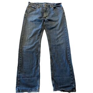 Levi’s 505 Jeans Men’s 38x34 Regular Straight Denim Cotton Blue Travel Outdoor